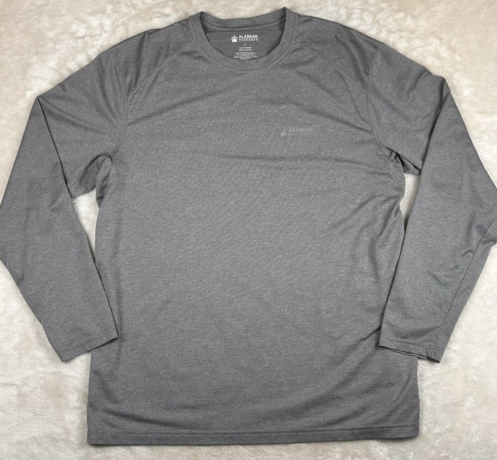 AKHG Alaskan Hard Gear Shirt Men’s Sz L Tun Dry Long Sleeve Wicking By Duluth